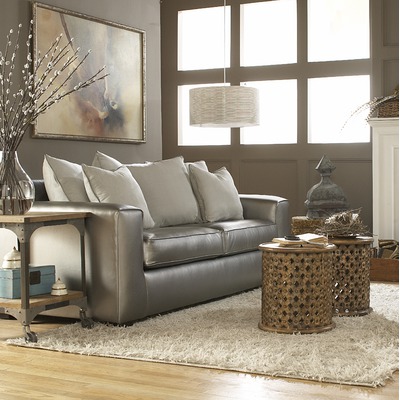 Metallic Leather Furniture As Your Go To Accent Feature
